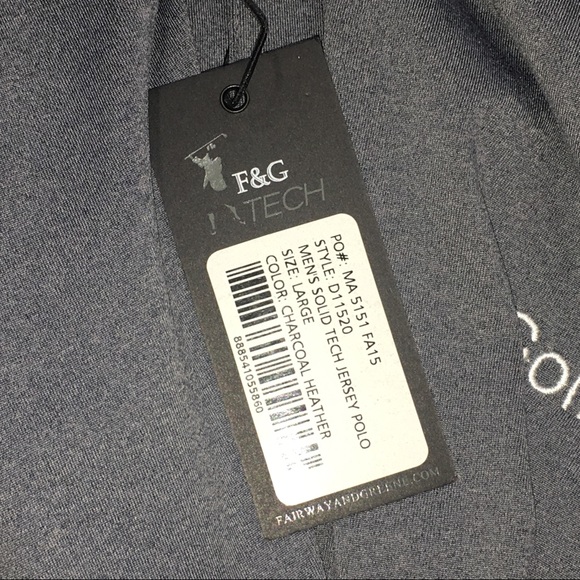 F&G TECH Mens golfweek Hokies Polo Shirt - Picture 6 of 7